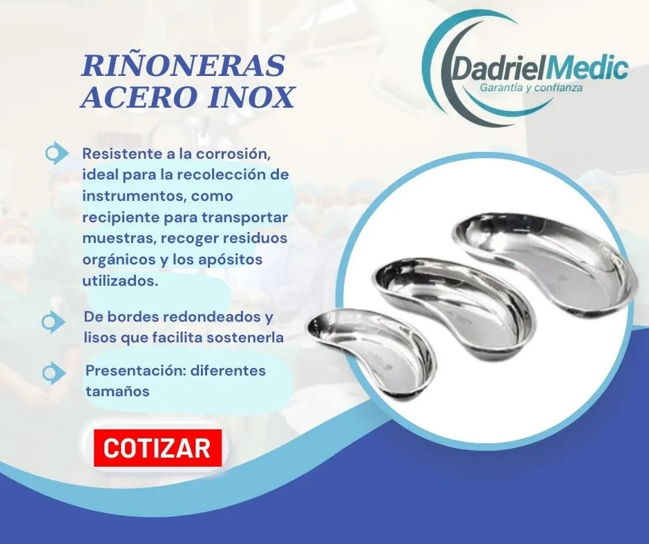 Riñonera de acero inoxidable