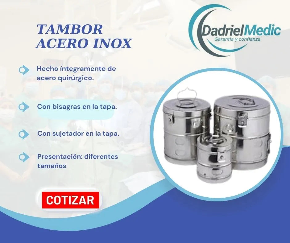 Tambor de acero inoxidable