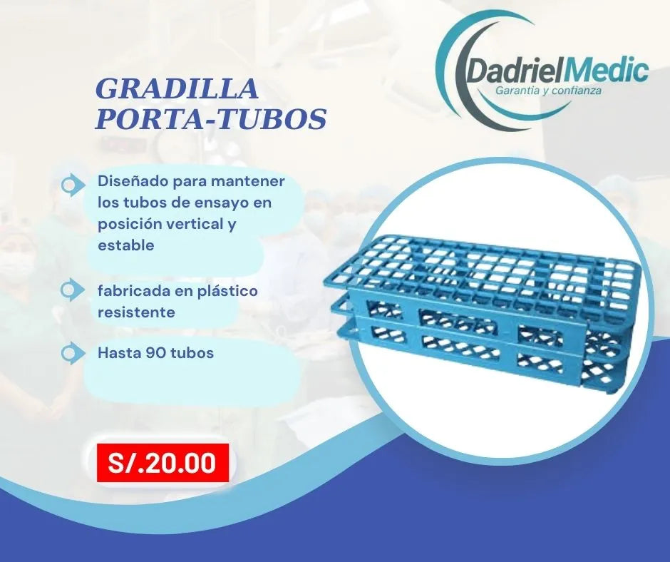 Gradilla porta tubos