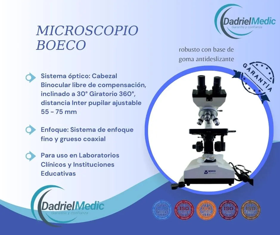 Microscopio binocular