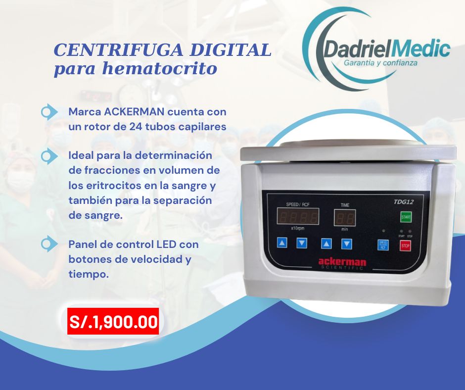 Centrifuga Digital para Hematocrito