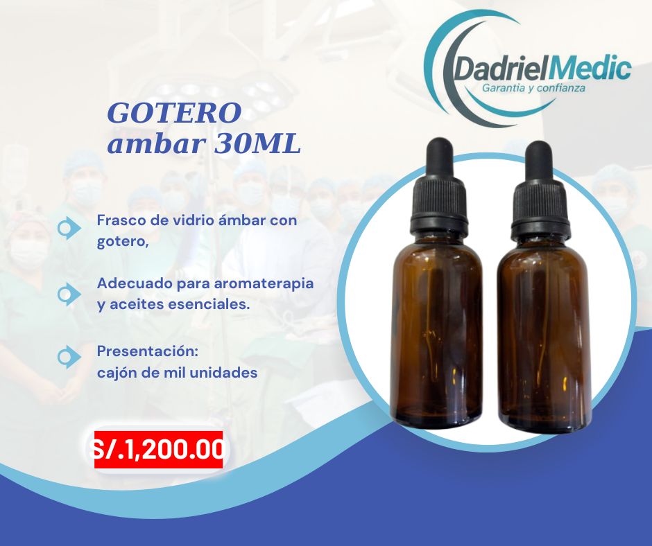 Gotero ámbar 30ml